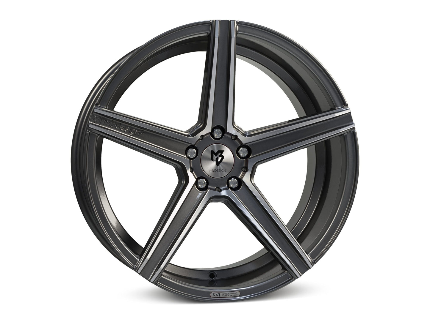 mbDesign Alufelgen MB KV1 DC 19 Zoll - grau glänzend poliert - gepfeffert.com