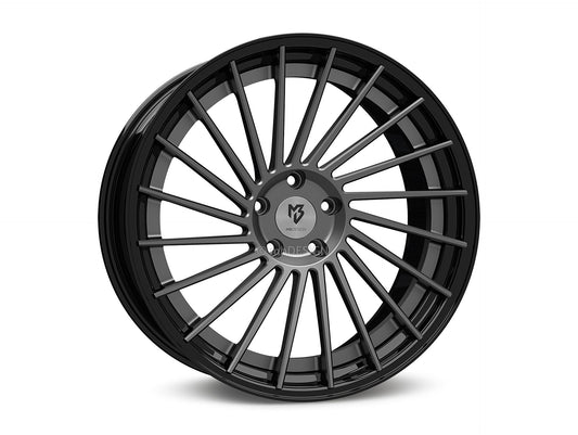 mbDesign Alufelgen MB VR3.2 DC 2-tlg 21 Zoll - grau matt/schwarz glänzend