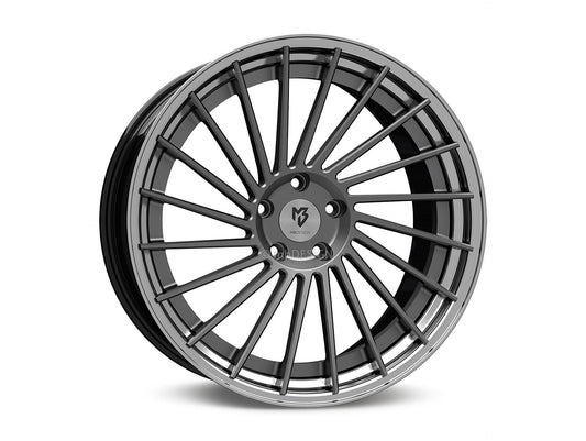 mbDesign Alufelgen MB VR3.2 DC 2-tlg 21 Zoll - grau matt/schwarz glänzend poliert