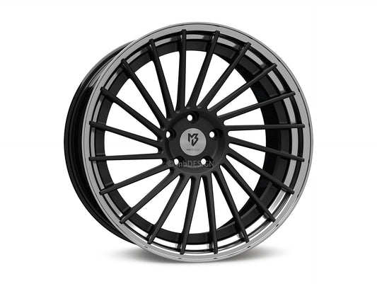 mbDesign Alufelgen MB VR3.2 DC 2-tlg 21 Zoll - schwarz stumpfmatt/schwarz glänzend poliert
