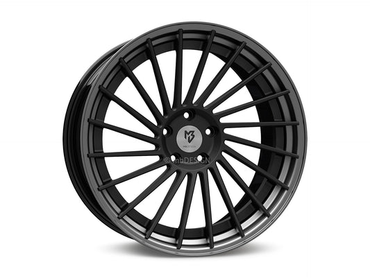 mbDesign Alufelgen MB VR3.2 DC 2-tlg 21 Zoll - schwarz stumpfmatt/grau matt