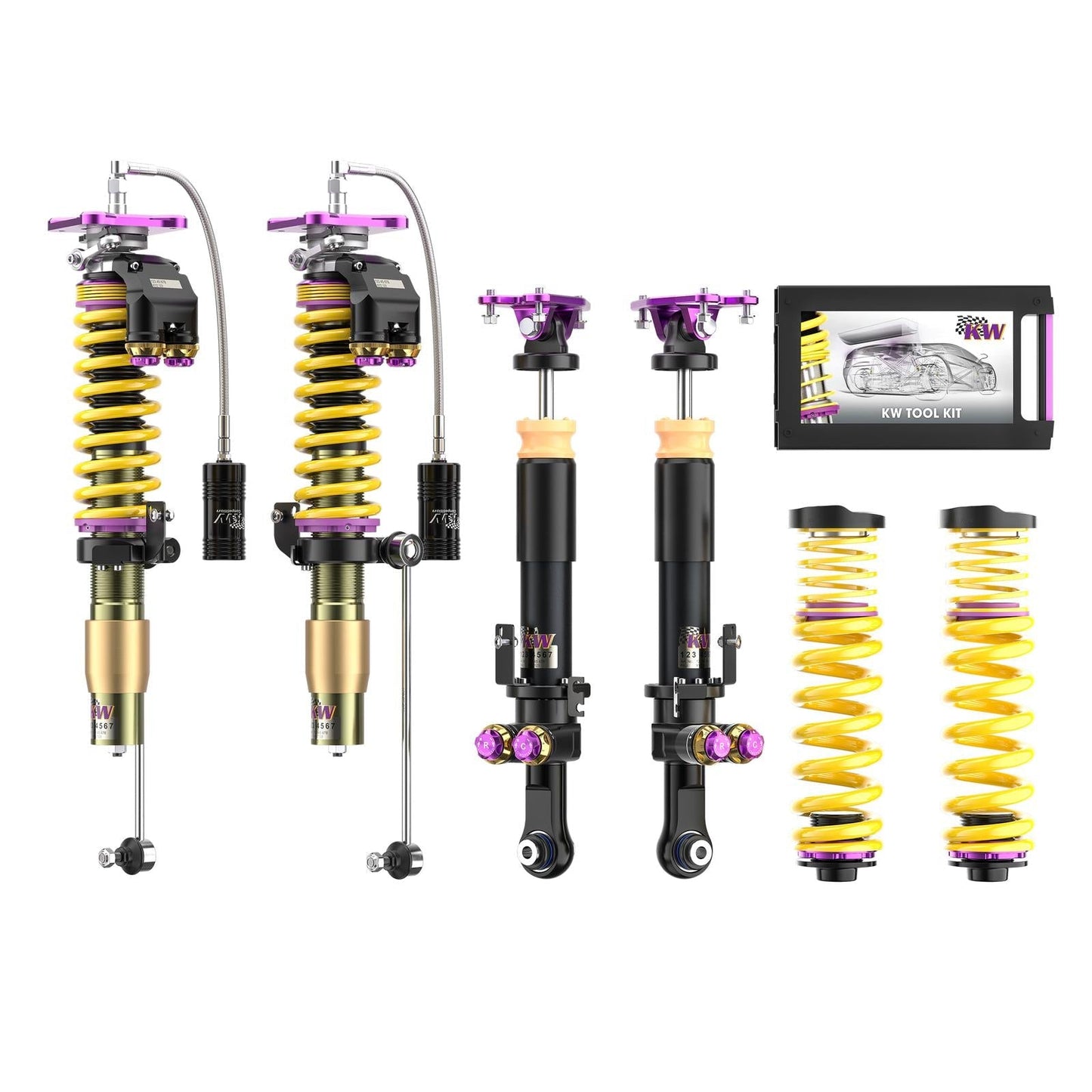 KW GEWINDEFAHRWERK V5 CLUBSPORT INOX (INKL. STILLLEGUNG F. ELEKTR. DÄMPFER) 30901200FR - gepfeffert.com