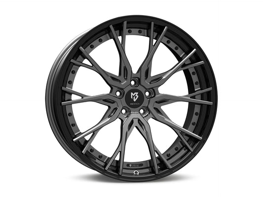 mbDesign Alufelgen MB KV3.2 DC 2-tlg 21 Zoll - grau matt/schwarz glänzend