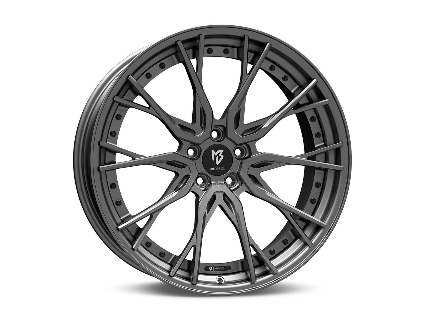 mbDesign Alufelgen MB KV3.2 DC 2-tlg 21 Zoll - grau matt/grau matt