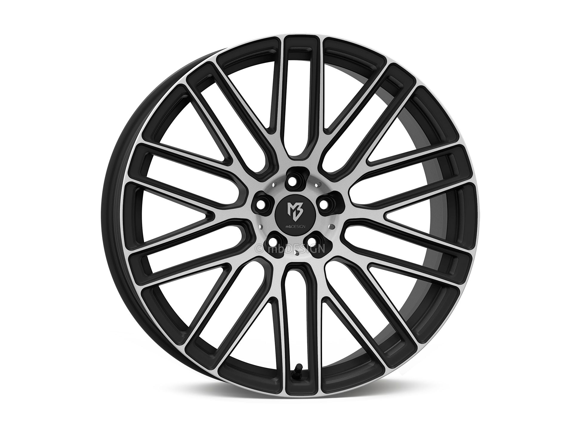 mbDesign Alufelgen MB KV4 19 Zoll - schwarz matt poliert - gepfeffert.com