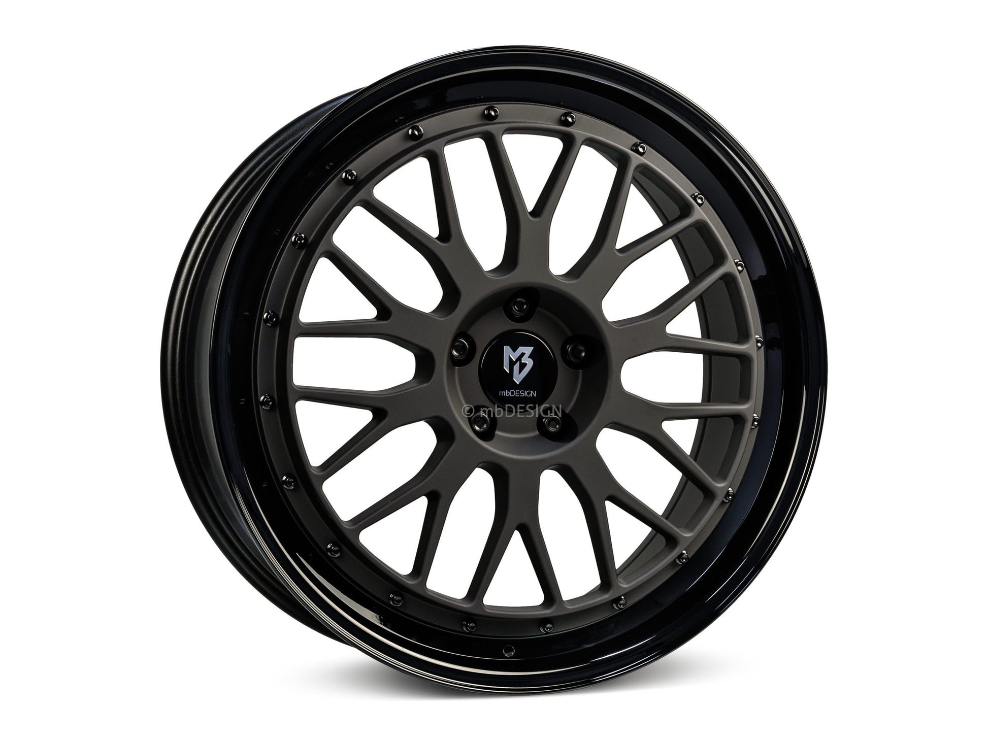 mbDesign Alufelgen MB LV1 19 Zoll - schwarz stumpfmatt/schwarz glänzend - gepfeffert.com