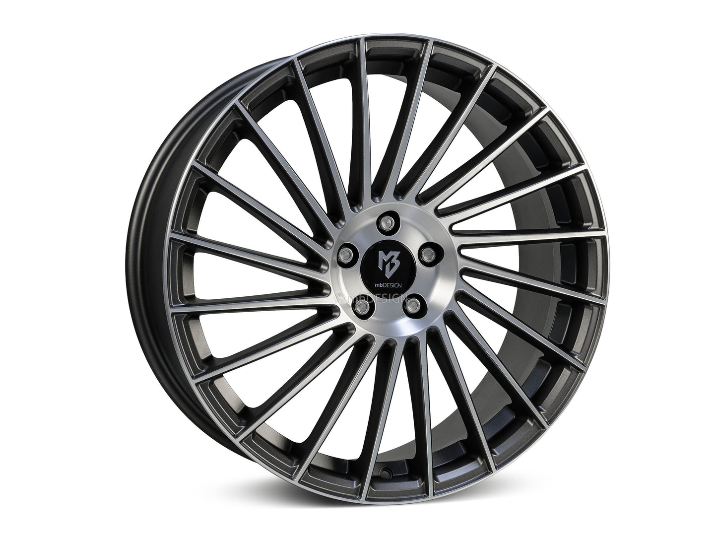 mbDesign Alufelgen MB VR3 18 Zoll - grau matt poliert - gepfeffert.com