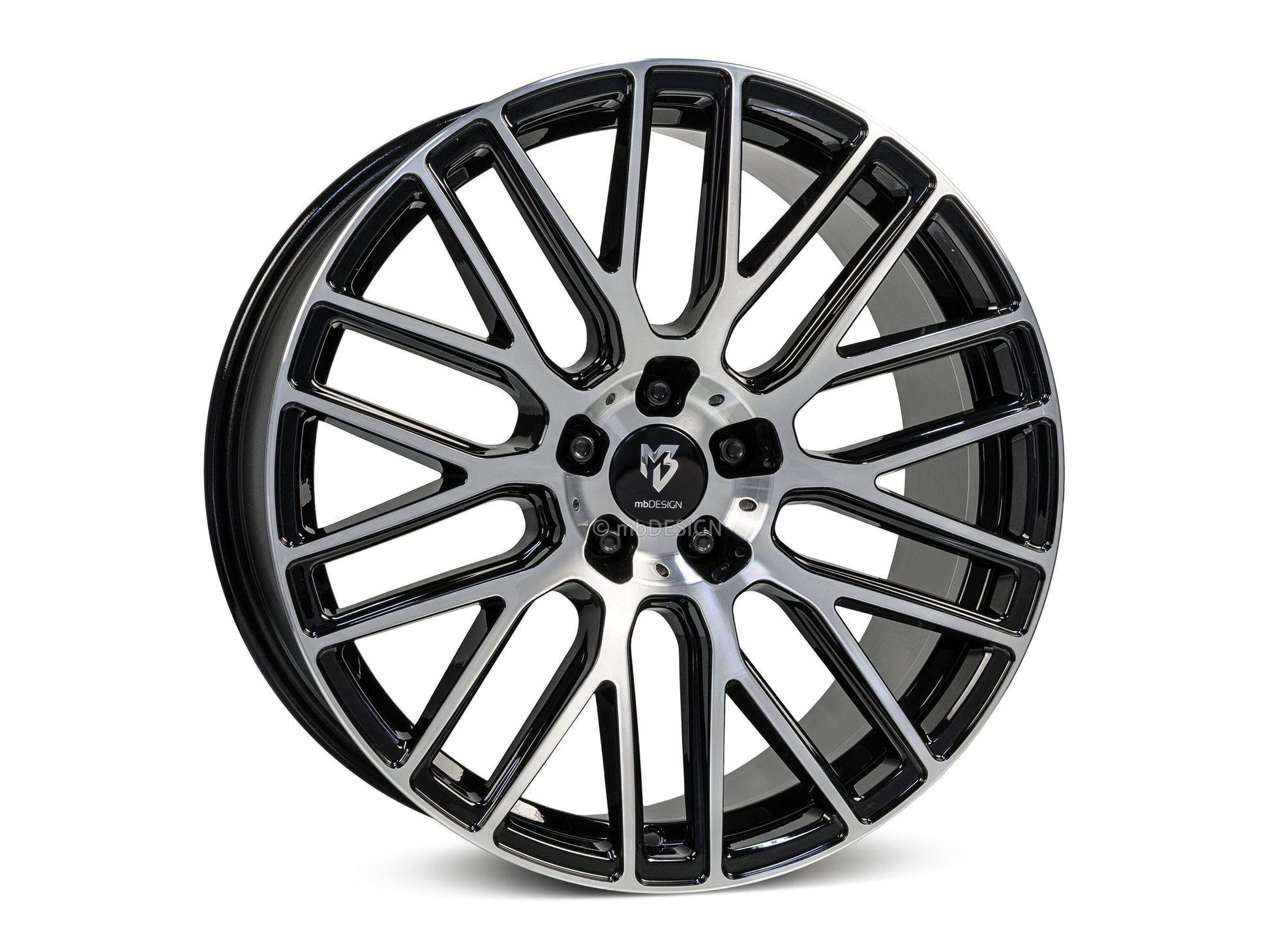 mbDesign Alufelgen MB KV4 19 Zoll - schwarz glänzend poliert - gepfeffert.com