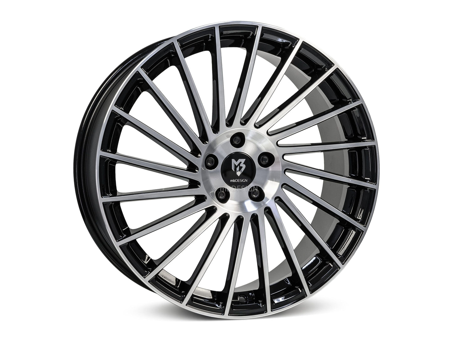 mbDesign Alufelgen MB VR3 18 Zoll - schwarz glänzend poliert - gepfeffert.com