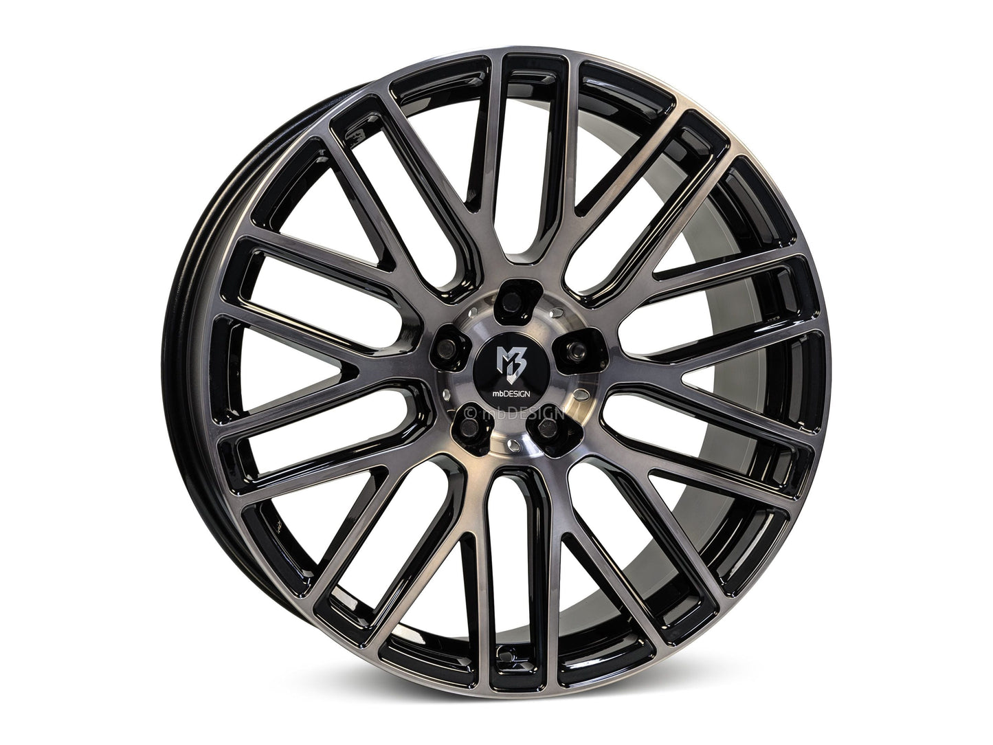 mbDesign Alufelgen MB KV4 C 22 Zoll - schwarz smoke poliert