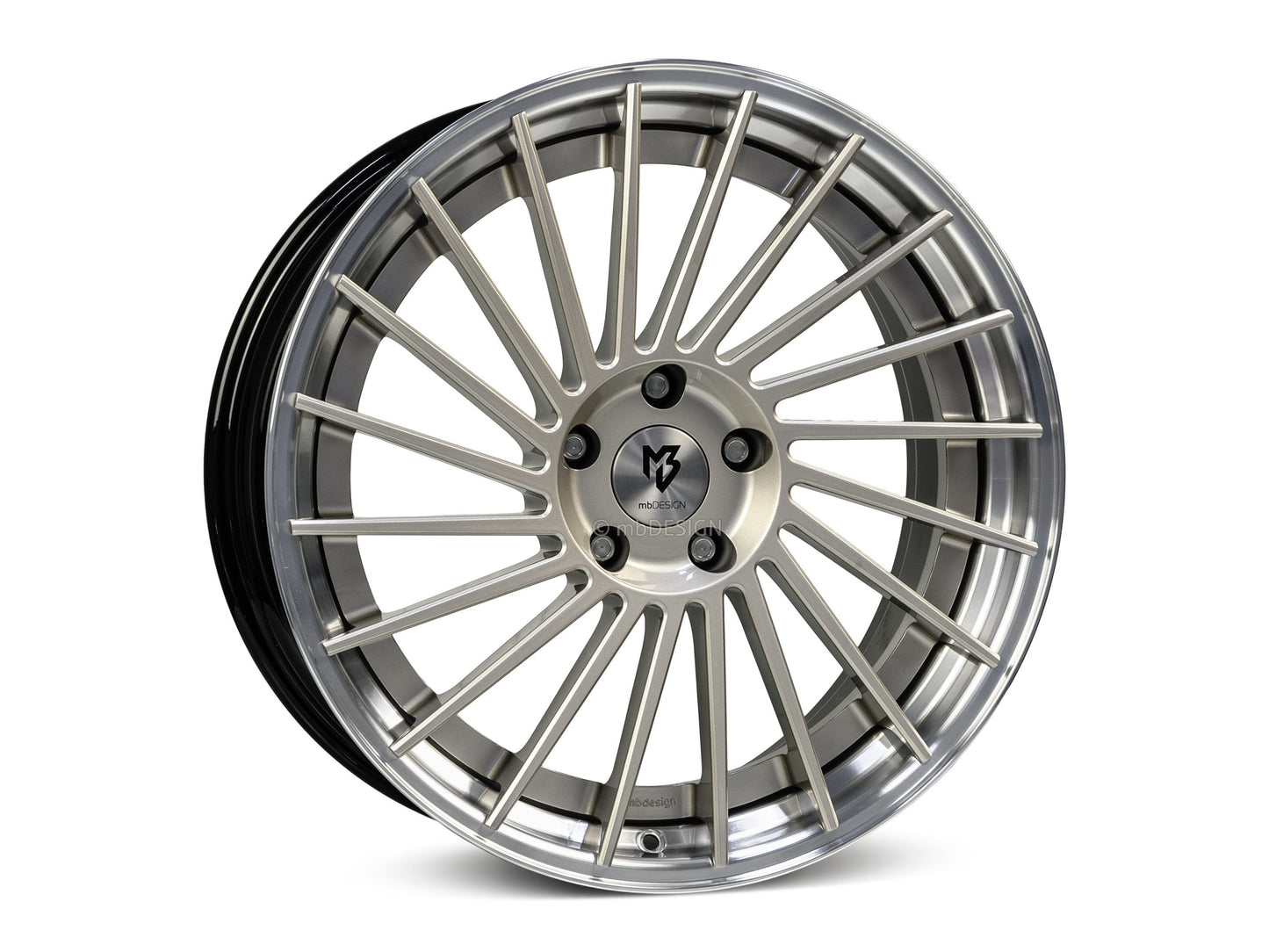 mbDesign Alufelgen MB VR3.2 2-tlg 21 Zoll - champagner glänzend/schwarz glänzend poliert