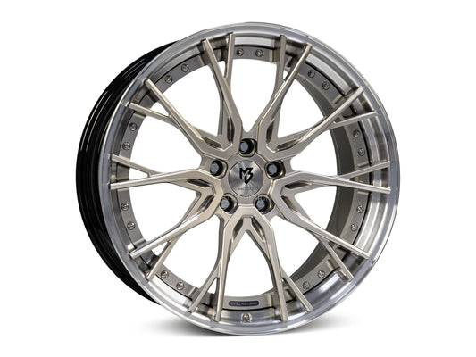 mbDesign Alufelgen MB KV3.2 DC 2-tlg 21 Zoll - champagner glänzend/schwarz glänzend poliert