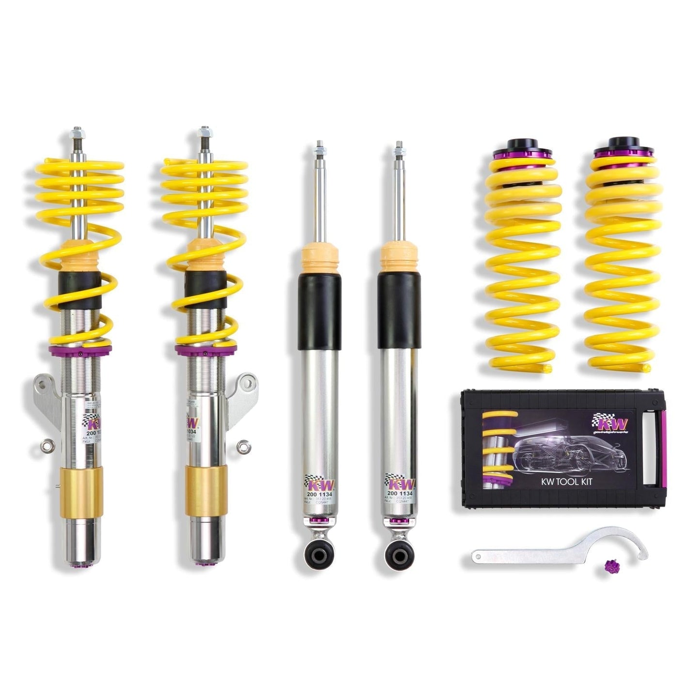 KW Gewindefahrwerk INOX V3 Audi RS3 8Y MIT elekt. Dämpfer incl. Stilllegungssatz 352100DW - gepfeffert.com