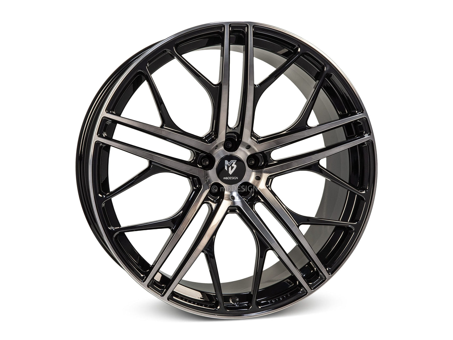 mbDesign Alufelgen MB SF1 DC 22 Zoll - schwarz smoke poliert