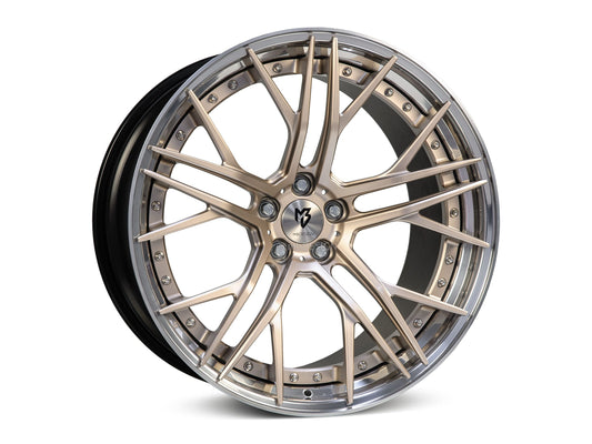 mbDesign Alufelgen MB SF1.3 DC 3-tlg 21 Zoll - rosegold matt Außenbett poliert