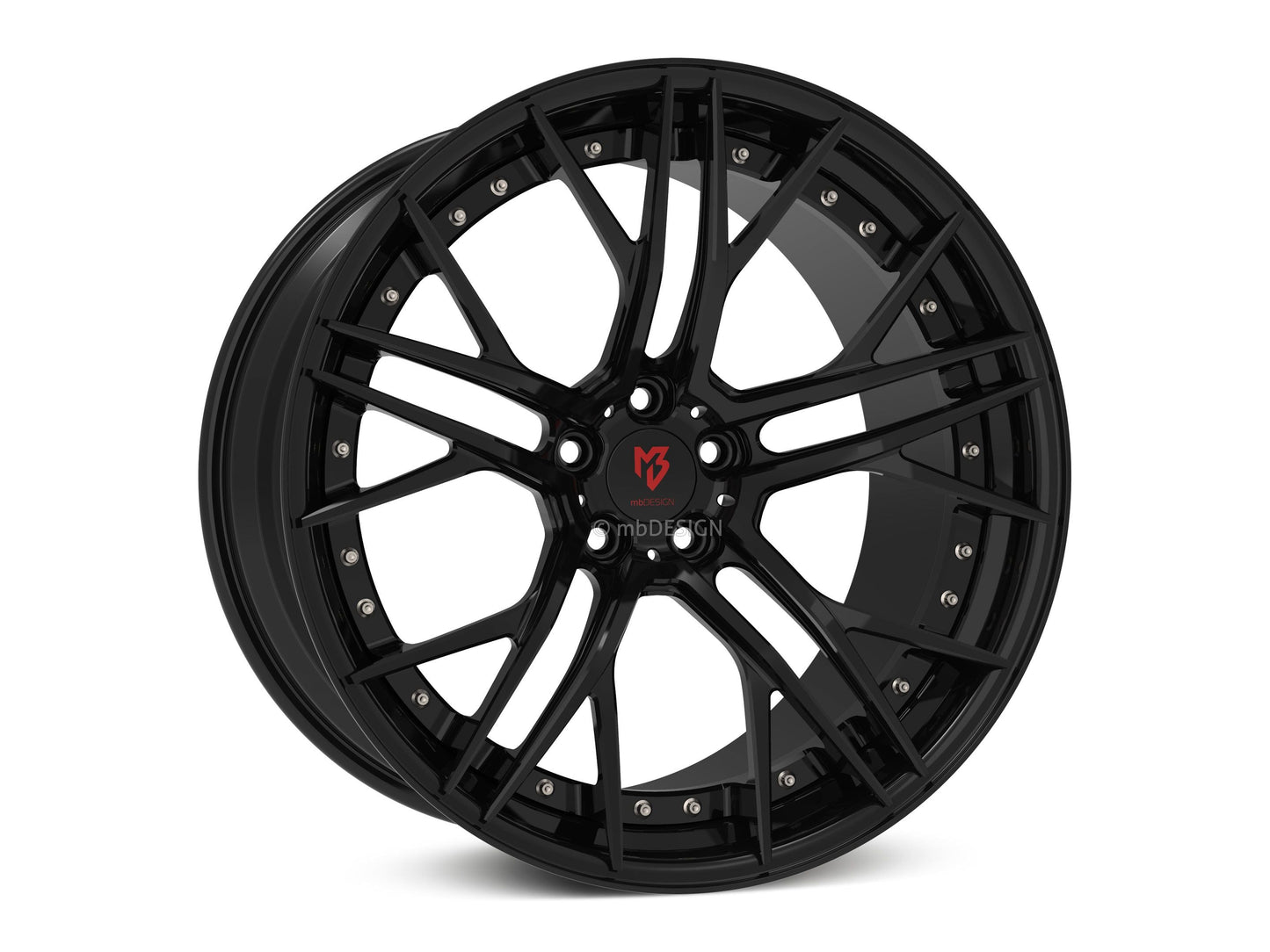 mbDesign Alufelgen MB SF1.3 DC 3-tlg 21 Zoll - schwarz glänzend