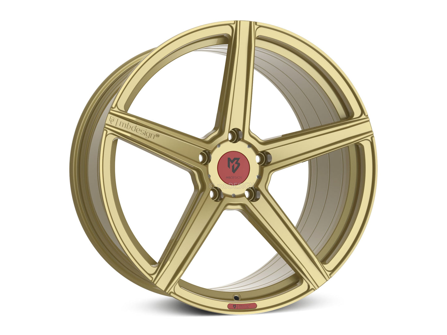 mbDesign Alufelgen MB KV1S 20 Zoll - gold glänzend