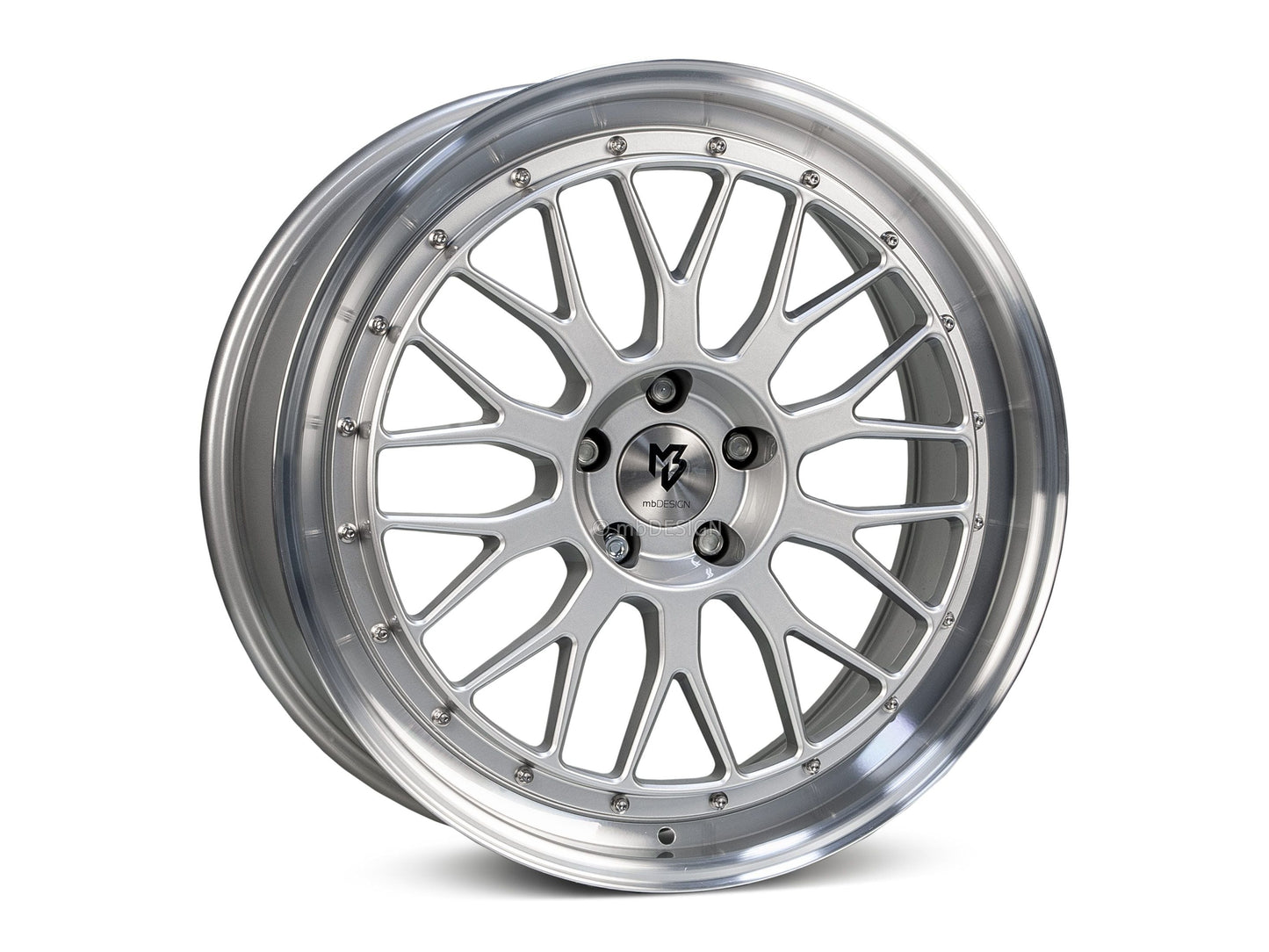 mbDesign Alufelgen MB LV1 19 Zoll - silber glänzend poliert - gepfeffert.com
