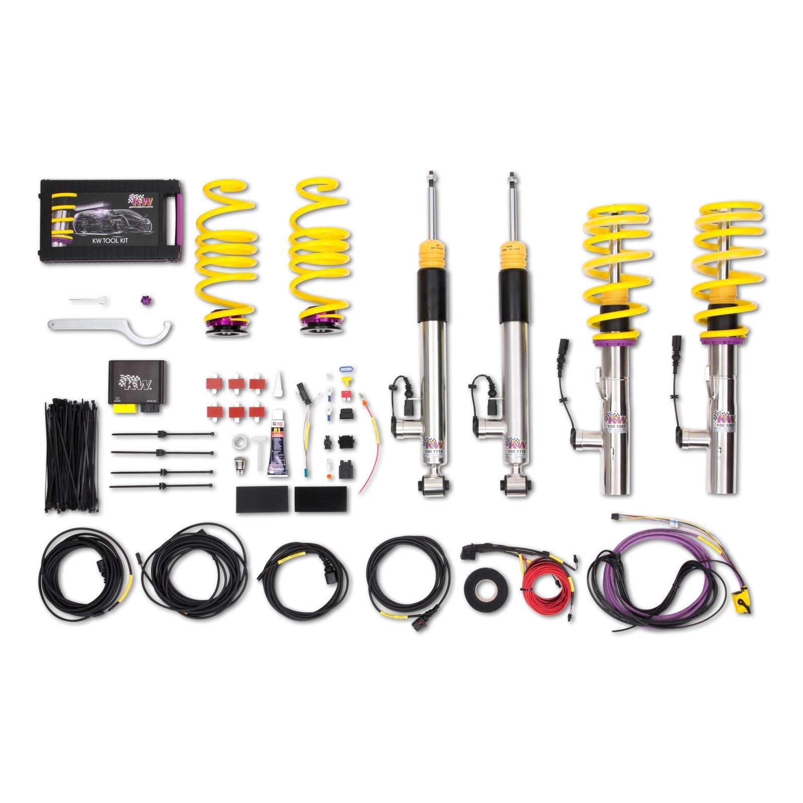 KW DDC-ECU Gewindefahrwerk INOX für Seat Leon 5F - gepfeffert.com
