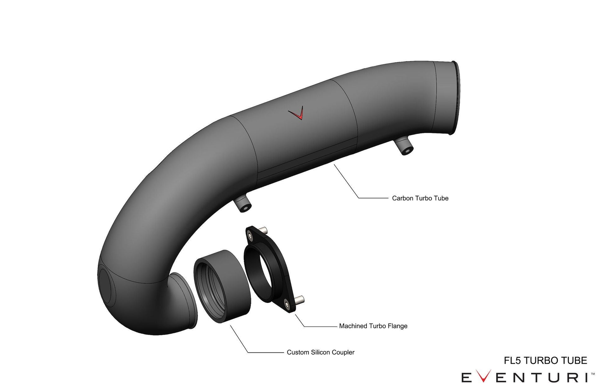 Eventuri Carbon Chargepipe/inlet für Honda Civic FK8 Type-R - gepfeffert.com