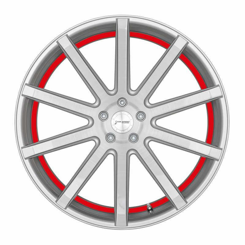 Corspeed DEVILLE Silver-brushed-Surface Trim rot - gepfeffert.com