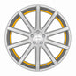 Corspeed DEVILLE Silver-brushed-Surface Trim gelb - gepfeffert.com