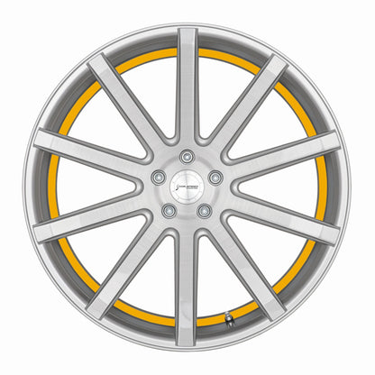 Corspeed DEVILLE Silver-brushed-Surface Trim gelb - gepfeffert.com
