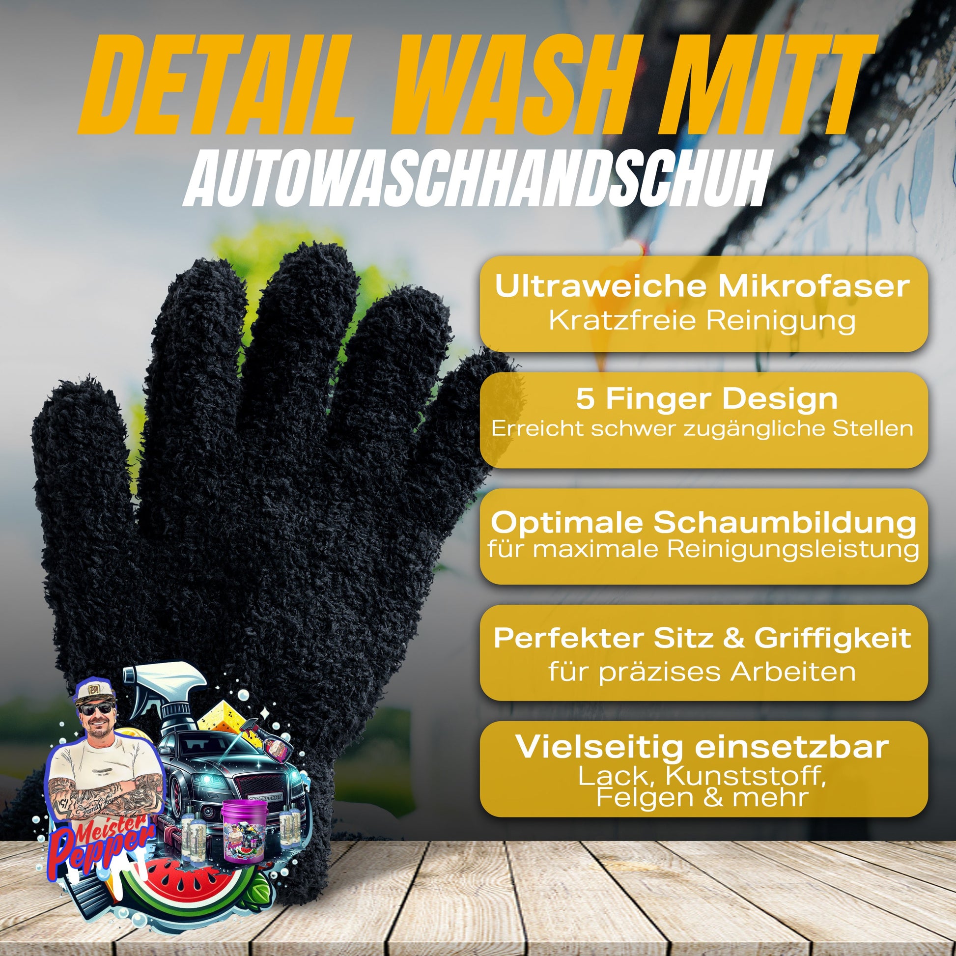 Meister Pepper's Waschhandschuhe - gepfeffert.com