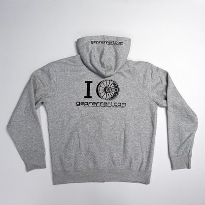 gepfeffert.com® Hoodie-Zipper GRAU/SCHWARZ/PINK/WEIß - gepfeffert.com