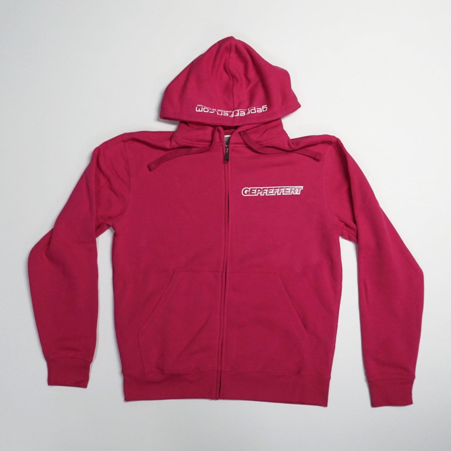 gepfeffert.com® Hoodie-Zipper GRAU/SCHWARZ/PINK/WEIß - gepfeffert.com
