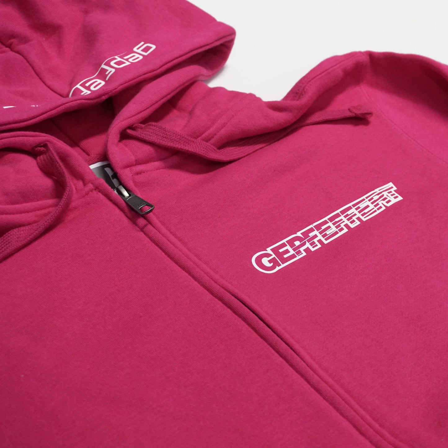 gepfeffert.com® Hoodie-Zipper GRAU/SCHWARZ/PINK/WEIß/DUNKELBLAU ohne Rückenaufdruck - gepfeffert.com