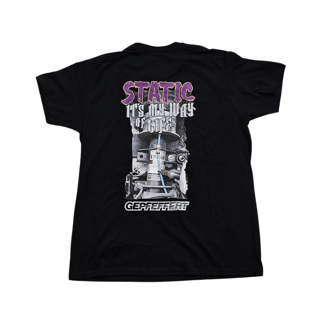 gepfeffert.com T-Shirt OVERSIZE Static it's my way of life - gepfeffert.com