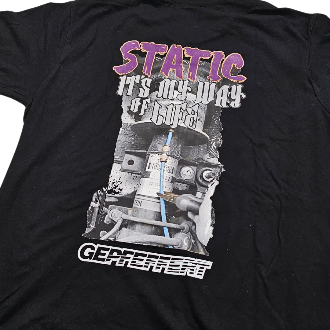 gepfeffert.com T-Shirt OVERSIZE Static it's my way of life - gepfeffert.com