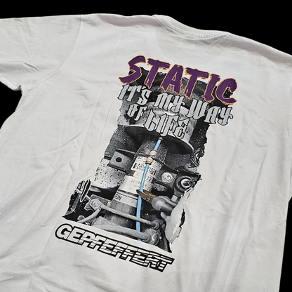 gepfeffert.com T-Shirt OVERSIZE Static it's my way of life - gepfeffert.com