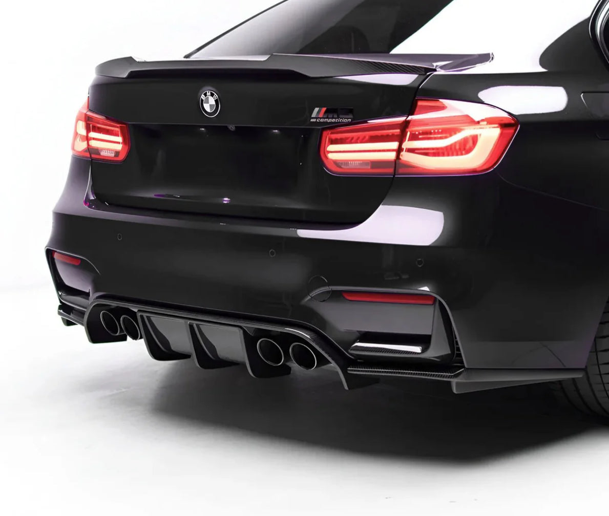 CPG Heckdiffuser mit Sideblades Carbon passend für  BMW M3 M4 F80 F82 F83 - gepfeffert.com