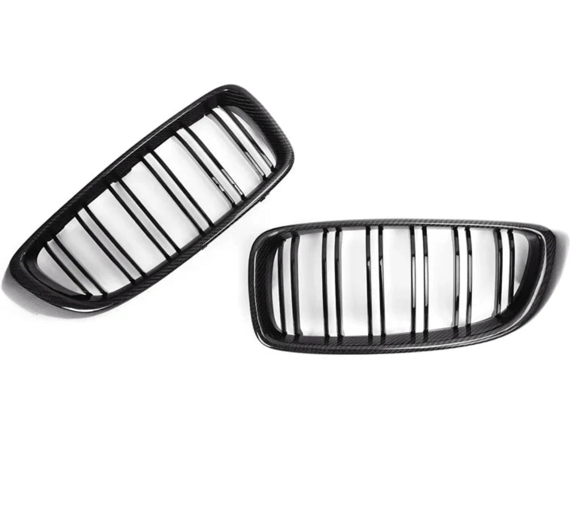 CPG Frontgrill Carbon passend für  BMW 4er F32 F33 F36 M3 M4 F80 F82 F83 - gepfeffert.com