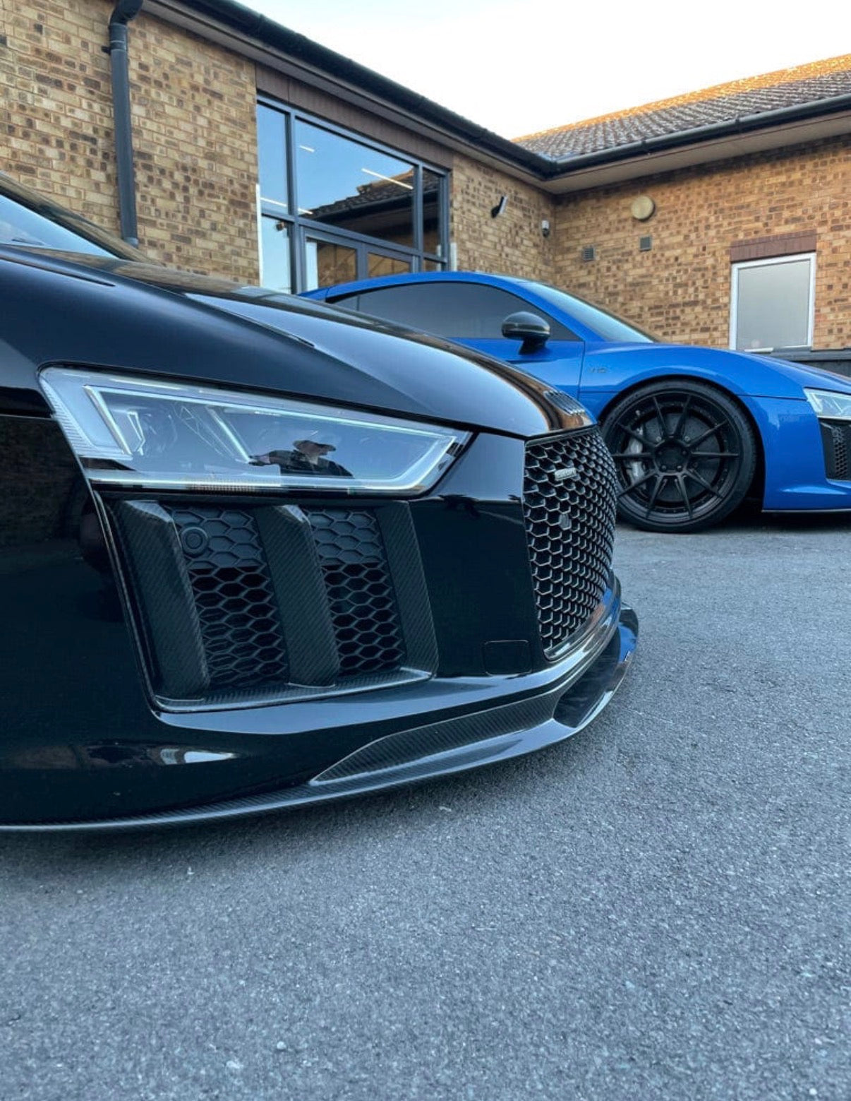 CPG Abdeckung Lufteinlässe Stoßstange vorne Carbon 2015-2019 passend für Audi R8 4s - gepfeffert.com