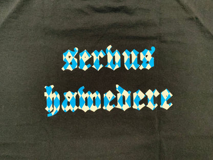 gepfeffert.com® Hoodie - "servus hawedere" - Schwarz - gepfeffert.com