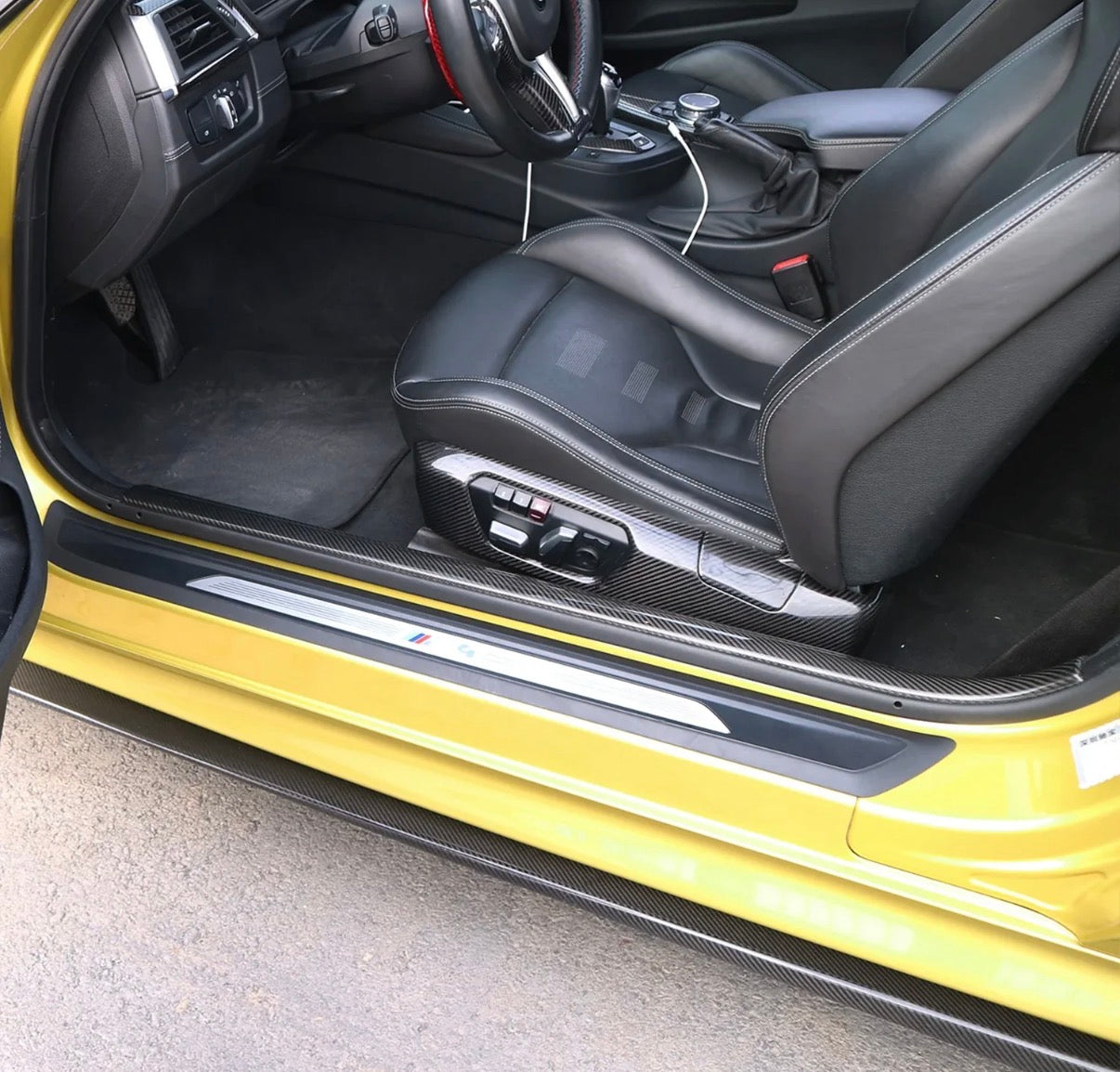 CPG Einstiegsleisten DRY Carbon passend für  BMW M4 F82 F83 4er F32 F33 - gepfeffert.com