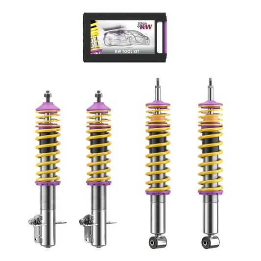KW Gewindefahrwerk INOX V2 für Golf I / Jetta I / Scirocco I/II 45-75mm - gepfeffert.com