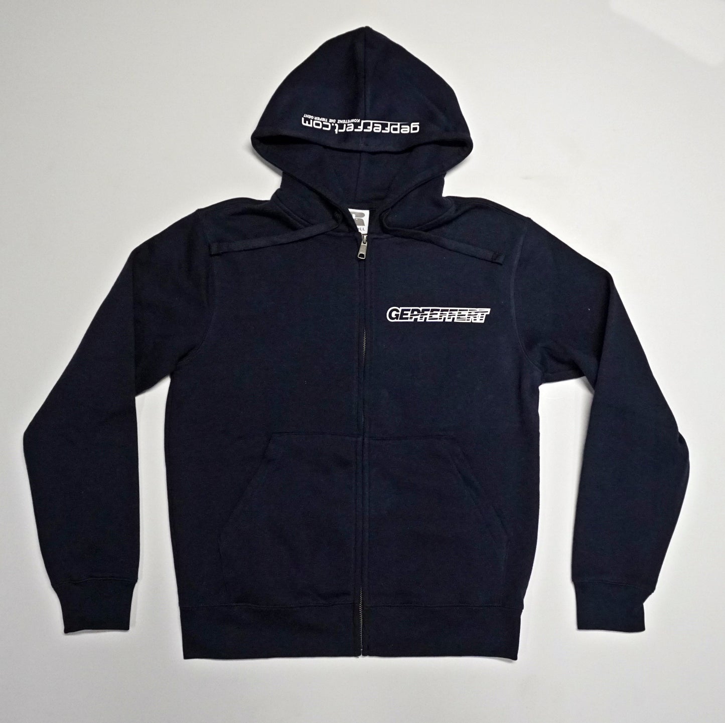 gepfeffert.com® Hoodie-Zipper GRAU/SCHWARZ/PINK/WEIß - gepfeffert.com