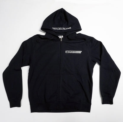 gepfeffert.com® Hoodie-Zipper GRAU/SCHWARZ/PINK/WEIß/DUNKELBLAU ohne Rückenaufdruck - gepfeffert.com